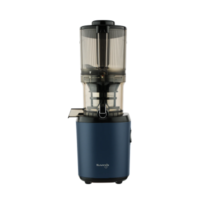 Vista Lateral AUTO6 Slow Juicer Mãos Livres Azul Marinho