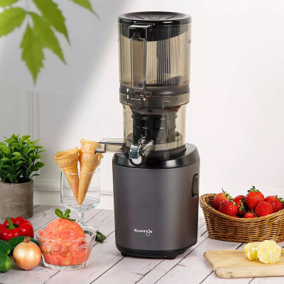 Apresentação AUTO6 Slow Juicer Mãos Livres Azul Cinza-Chumbo