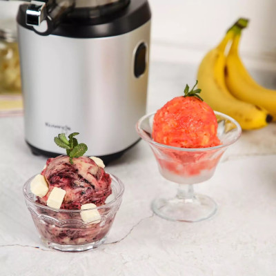 Apresentação AUTO6 Slow Juicer Mãos Livres Azul Prata